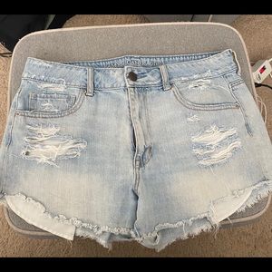 Ripped High Waisted American Eagle Shorts